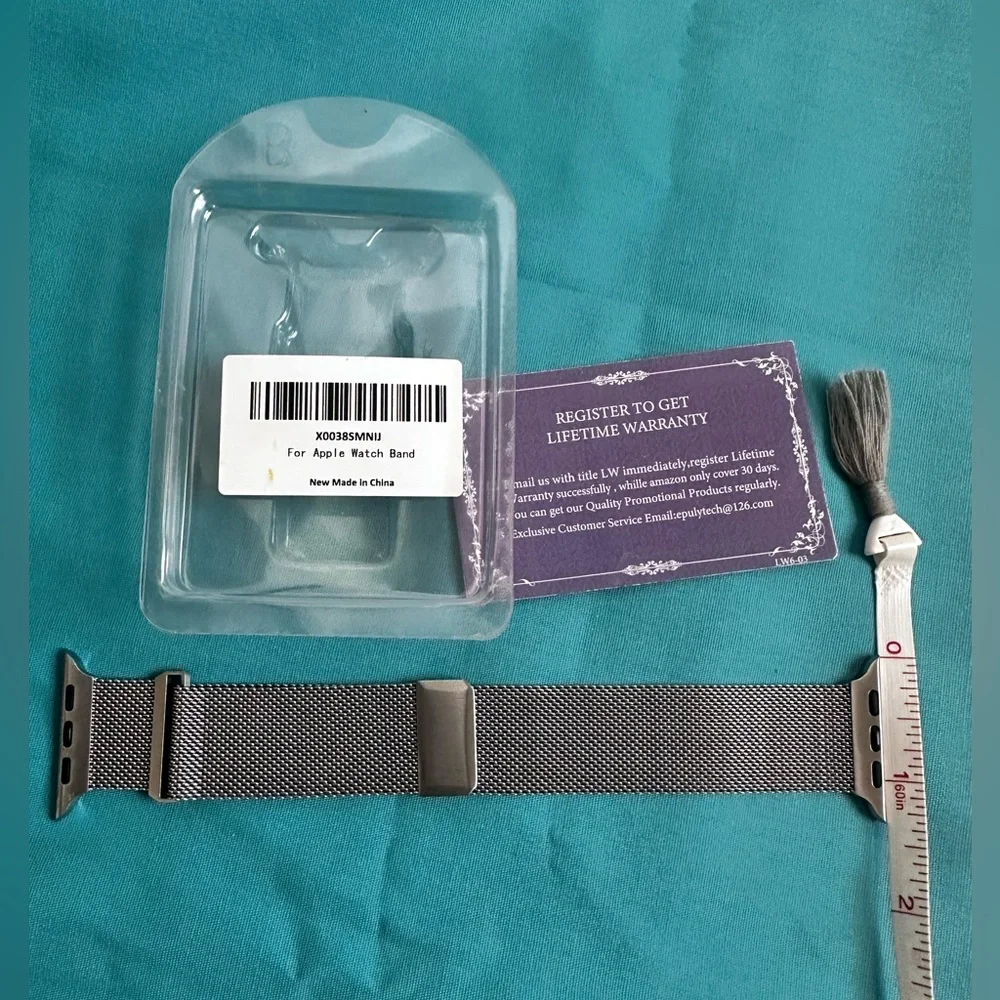 Stainless Steal Magnetic Clasp Mesh Loop Apple Smart Watch Unisex Band, NEW